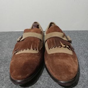 Paul Fredick Men's Suede Dress Shoe